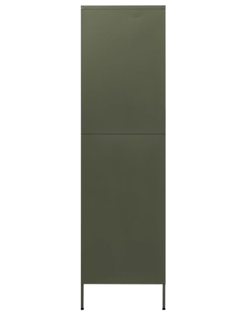 Загрузите изображение в средство просмотра галереи, Șifonier, verde măslniu, 90x50x180 cm oțel - Lando

