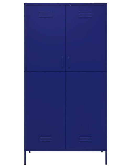 Încărcați imaginea în vizualizatorul Galerie, Șifonier, bleumarin, 90x50x180 cm, oțel - Lando

