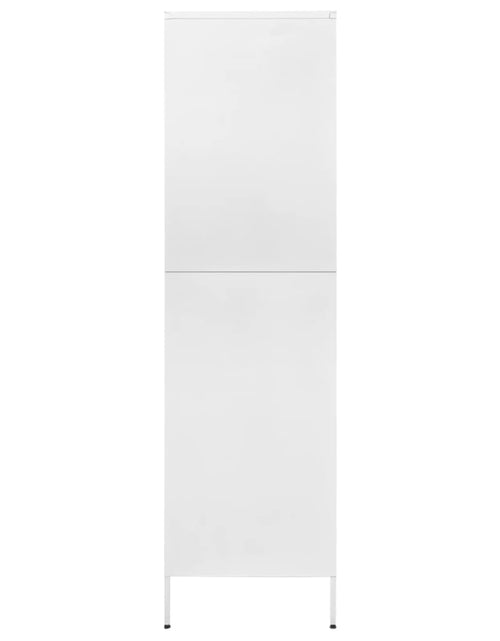 Загрузите изображение в средство просмотра галереи, Șifonier, alb, 90x50x180 cm oțel - Lando
