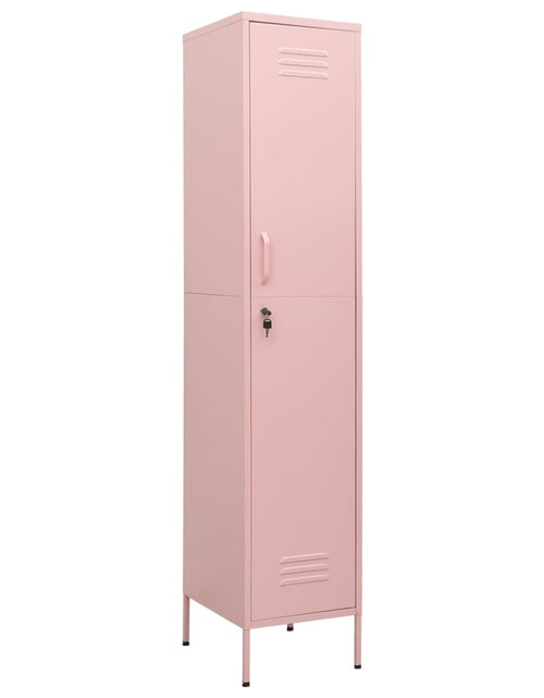 Загрузите изображение в средство просмотра галереи, Dulap de vestiar, roz, 35x46x180 cm, oțel - Lando
