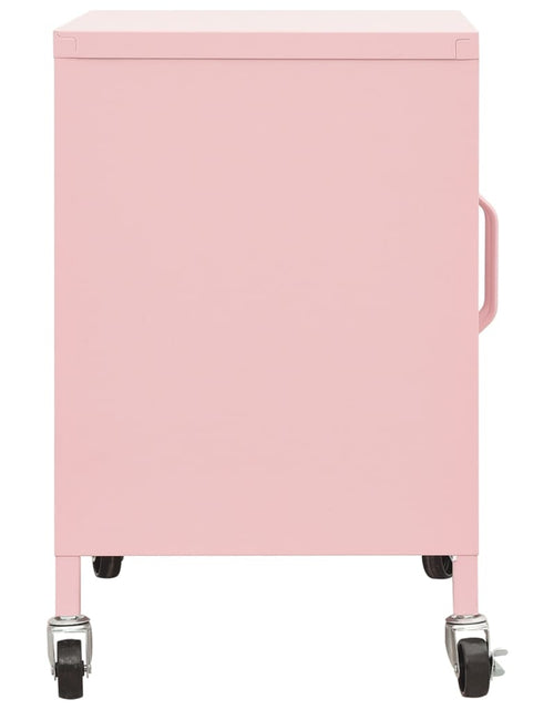 Încărcați imaginea în vizualizatorul Galerie, Dulap de depozitare, roz, 60x35x56 cm, oțel - Lando
