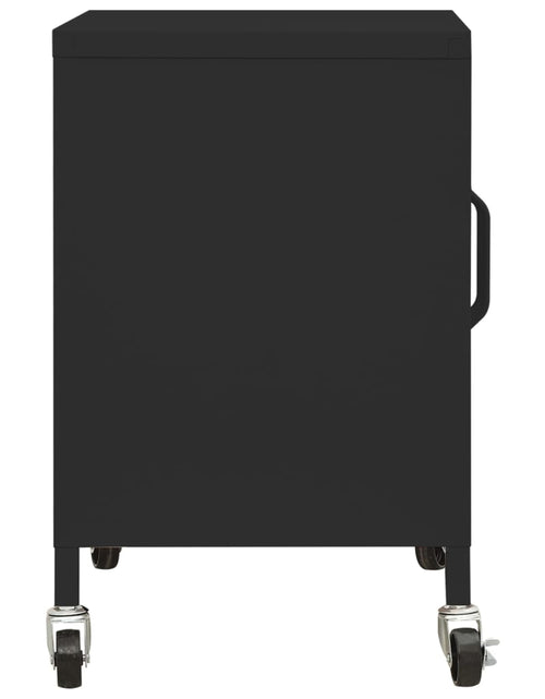 Încărcați imaginea în vizualizatorul Galerie, Dulap de depozitare, negru, 60x35x56 cm, oțel - Lando
