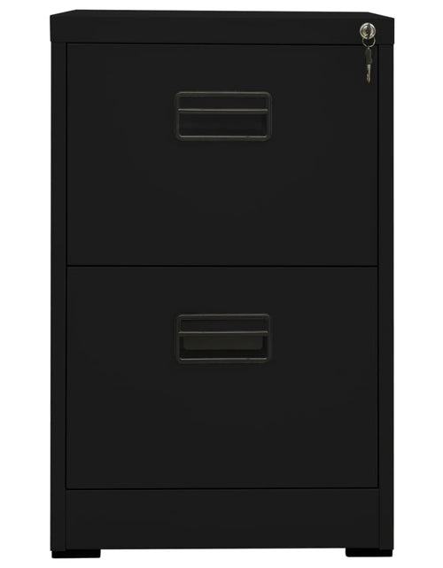 Загрузите изображение в средство просмотра галереи, Fișet, negru, 46x62x72,5 cm, oțel Lando - Lando

