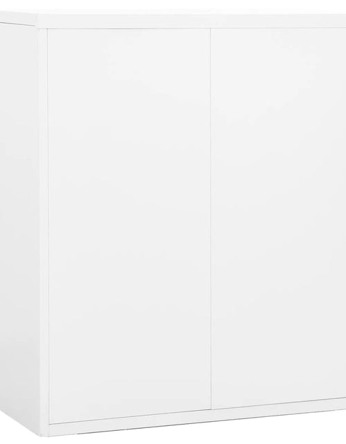Încărcați imaginea în vizualizatorul Galerie, Fișet, alb, 90x46x103 cm, oțel Lando - Lando

