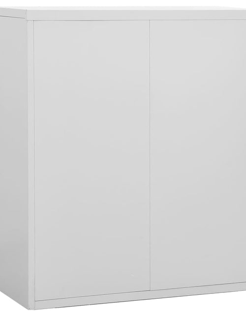 Загрузите изображение в средство просмотра галереи, Fișet, gri deschis, 90x46x103 cm, oțel - Lando
