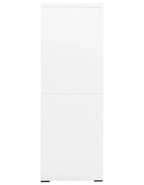 Загрузите изображение в средство просмотра галереи, Fișet, alb, 90x46x134 cm, oțel - Lando
