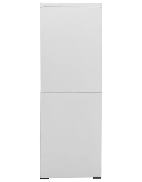 Загрузите изображение в средство просмотра галереи, Fișet,gri deschis, 90x46x134 cm, oțel - Lando
