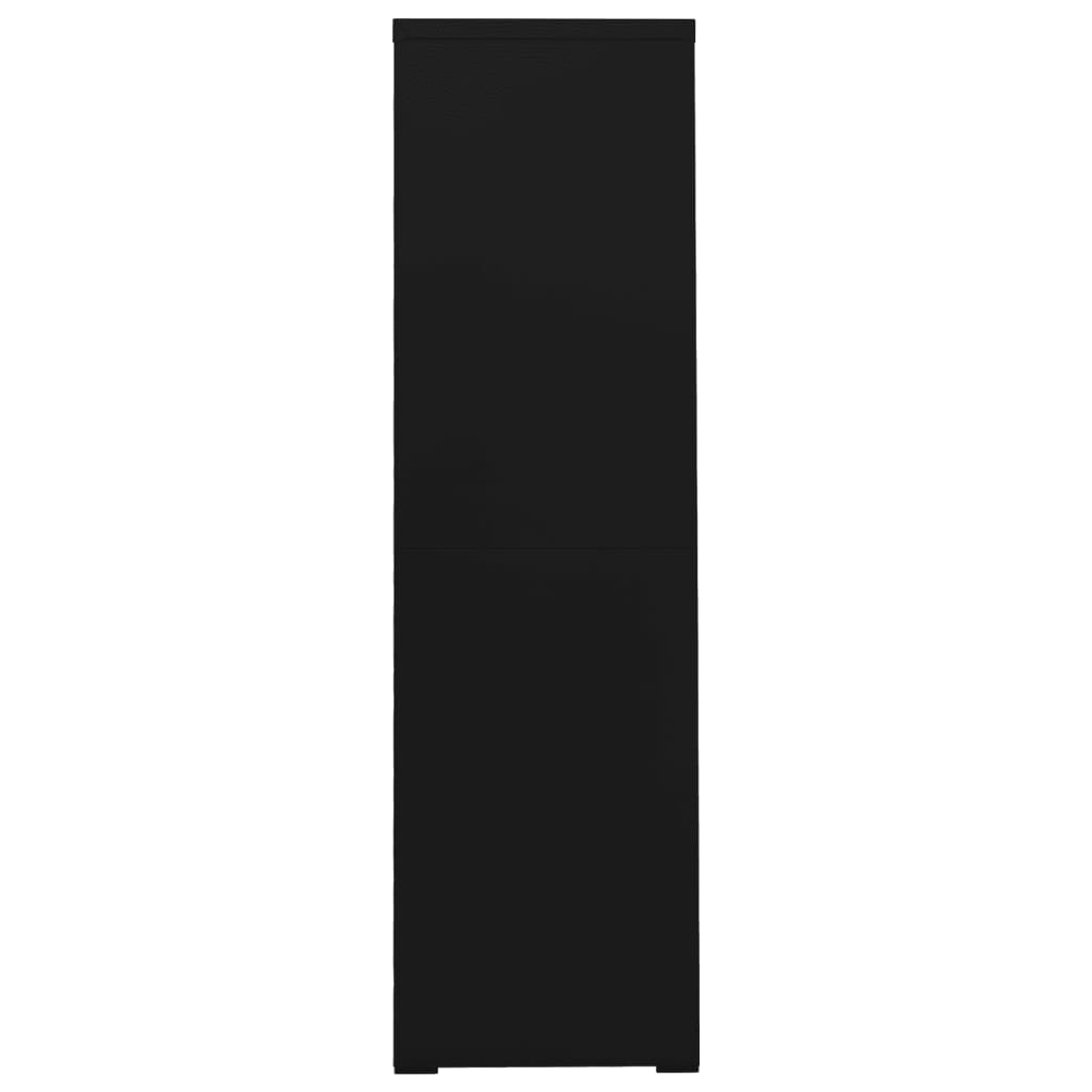 Fișet, negru, 90x46x164 cm, oțel Lando - Lando
