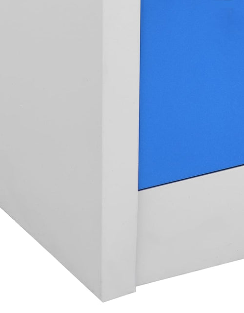 Încărcați imaginea în vizualizatorul Galerie, Dulap vestiar, gri deschis și albastru, 90x45x92,5 cm, oțel - Lando
