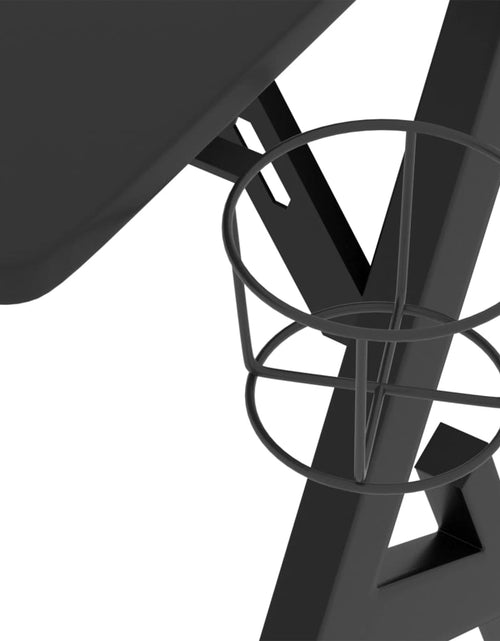 Încărcați imaginea în vizualizatorul Galerie, Birou de gaming cu picioare formă Y, negru, 110x60x75 cm - Lando

