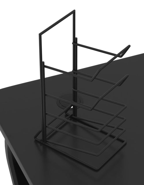 Încărcați imaginea în vizualizatorul Galerie, Birou de gaming cu picioare în formă de ZZ, negru, 90x60x75 cm - Lando
