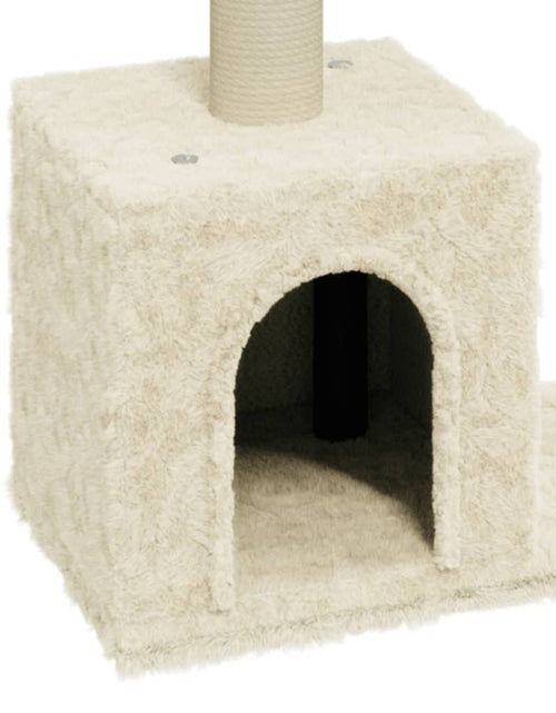 Загрузите изображение в средство просмотра галереи, Ansamblu pisici cu stâlpi din funie de sisal, crem, 60 cm Lando - Lando
