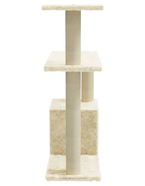 Încărcați imaginea în vizualizatorul Galerie, Ansamblu pisici cu stâlpi din funie de sisal, crem, 70 cm Lando - Lando
