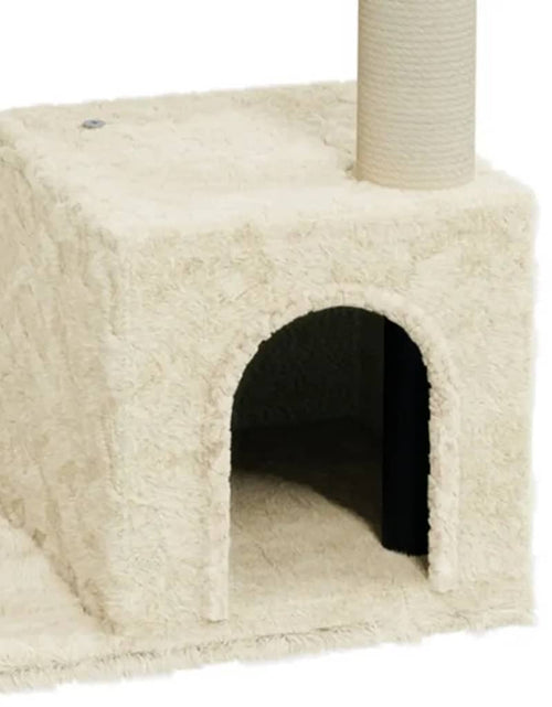 Загрузите изображение в средство просмотра галереи, Ansamblu pisici cu stâlpi din funie de sisal, crem, 70 cm Lando - Lando
