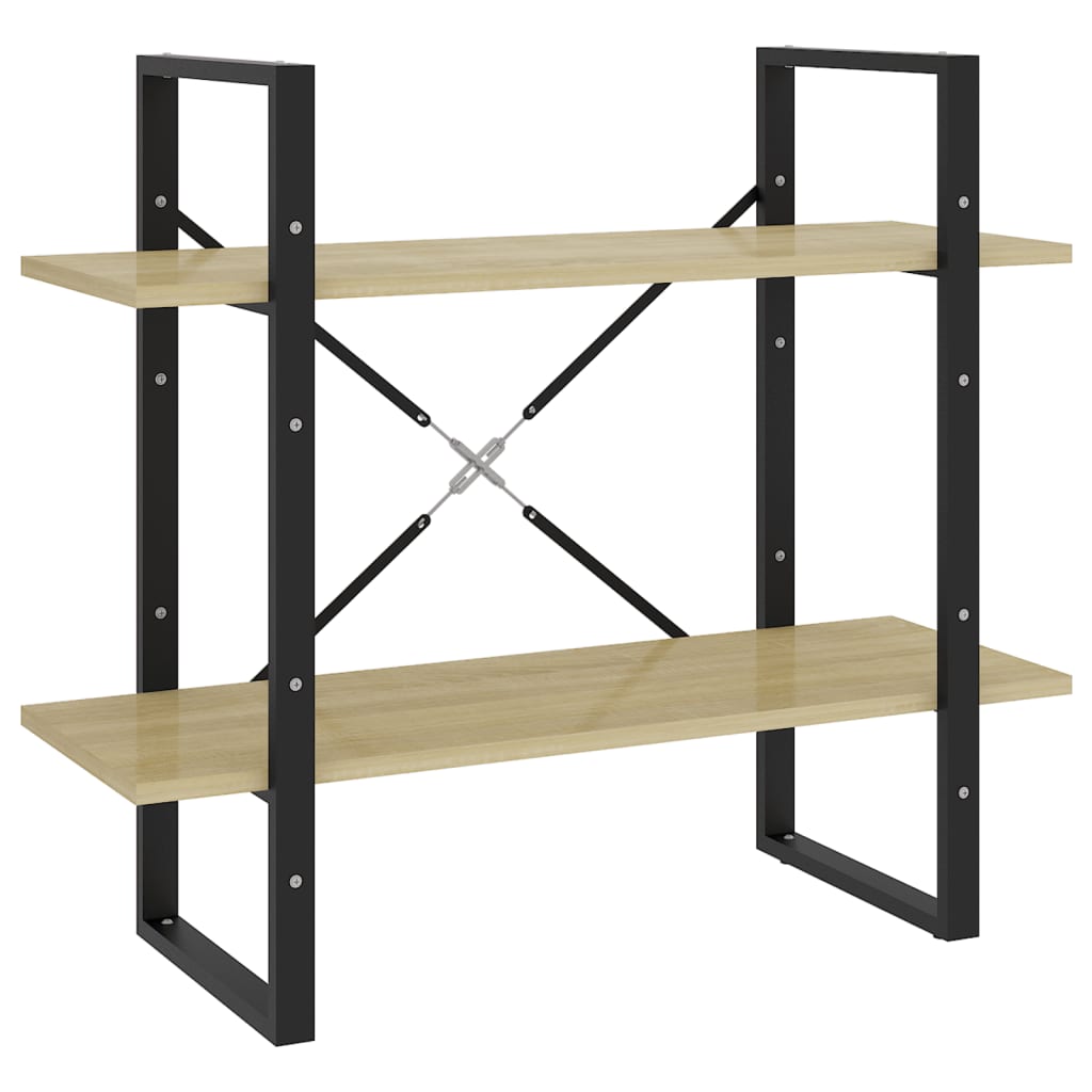 Bibliotecă cu 2 rafturi, stejar sonoma, 80x30x70 cm, PAL Lando - Lando