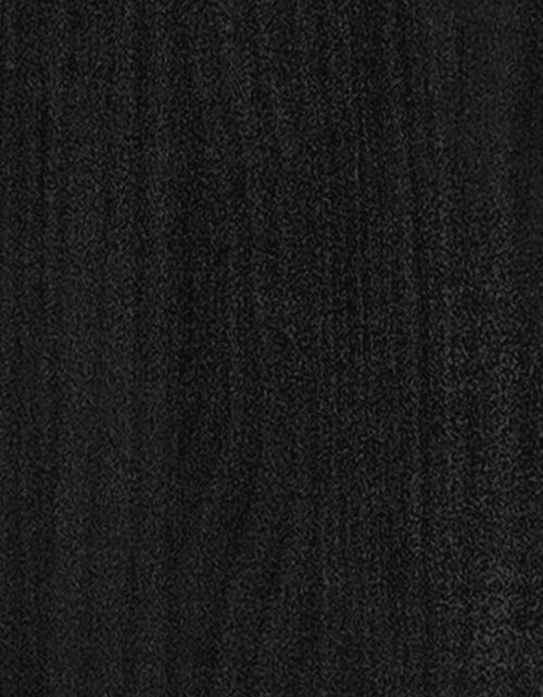 Încărcați imaginea în vizualizatorul Galerie, Bibliotecă cu 2 rafturi, negru, 80x30x70 cm, lemn masiv de pin Lando - Lando
