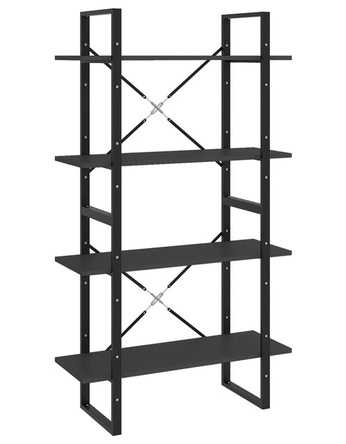 Загрузите изображение в средство просмотра галереи, Bibliotecă cu 4 rafturi, gri, 80x30x140 cm, PAL Lando - Lando
