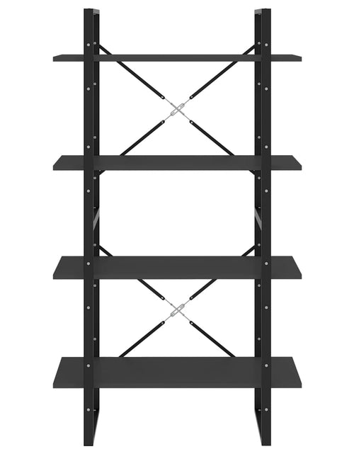 Загрузите изображение в средство просмотра галереи, Bibliotecă cu 4 rafturi, gri, 80x30x140 cm, PAL Lando - Lando
