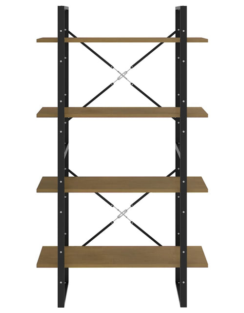 Загрузите изображение в средство просмотра галереи, Bibliotecă cu 4 rafturi, maro, 80x30x140 cm, lemn masiv de pin Lando - Lando
