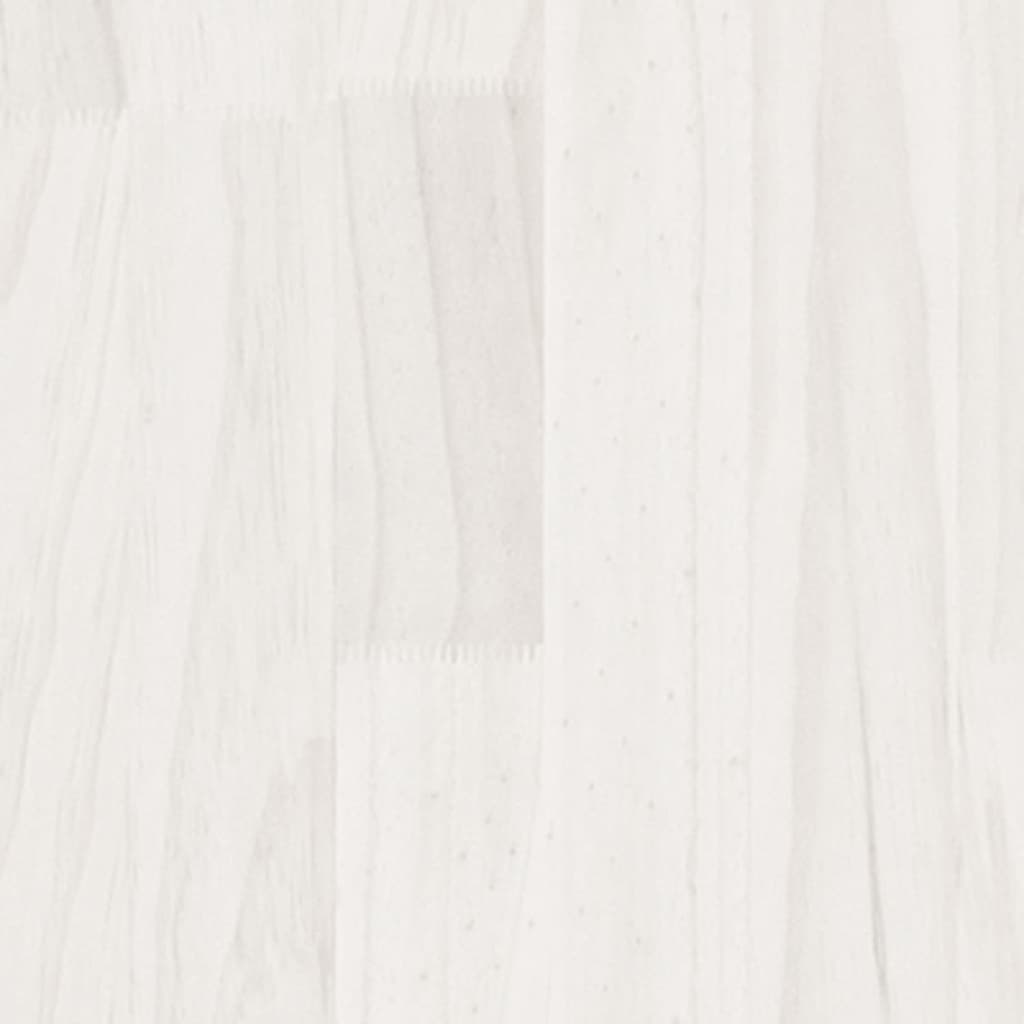 Raft de depozitare, alb, 60x30x105 cm, lemn masiv de pin