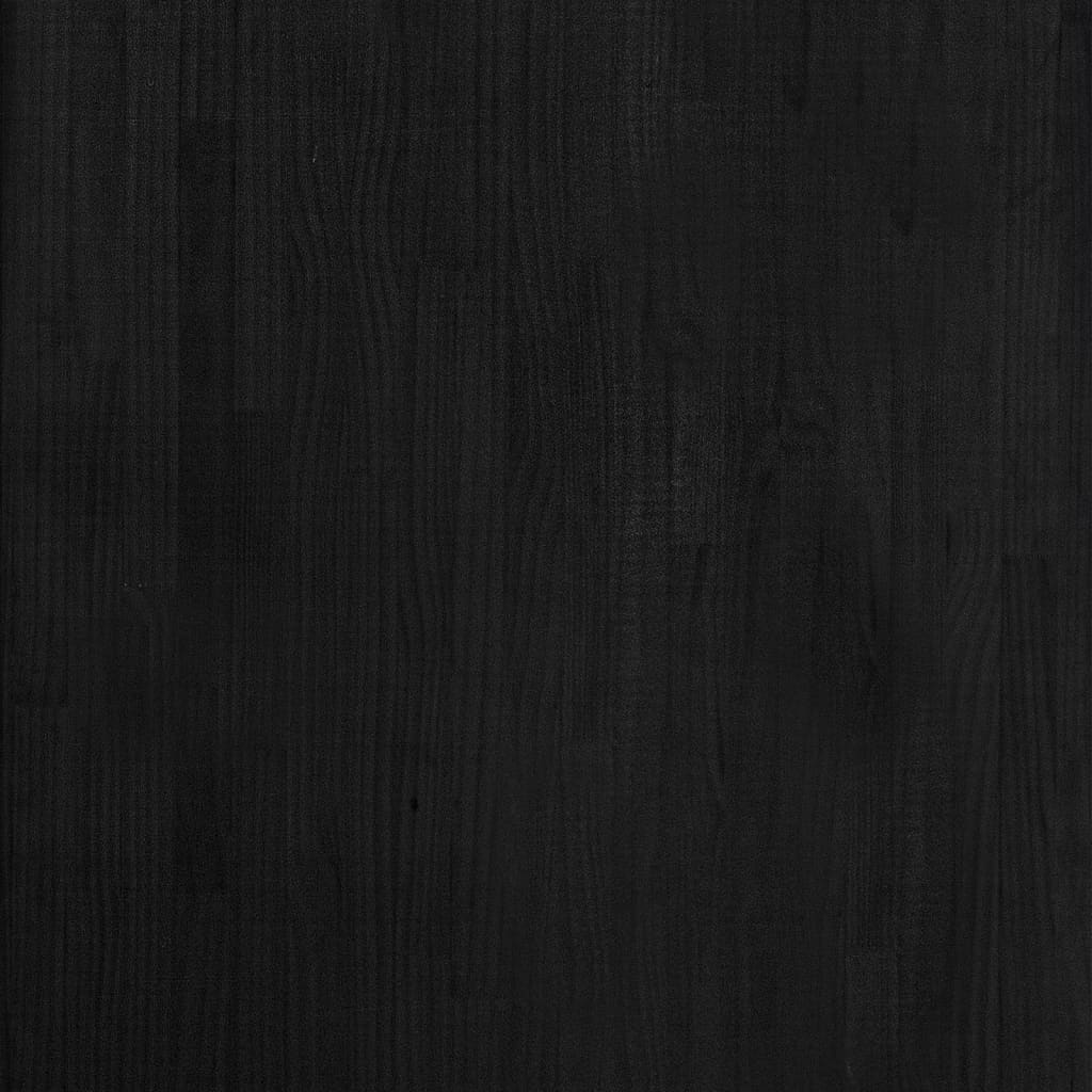 Raft de depozitare, negru, 60x30x105 cm, lemn masiv de pin Lando - Lando