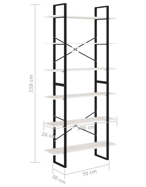 Încărcați imaginea în vizualizatorul Galerie, Dulap înalt, alb, 100x30x210 cm, lemn masiv de pin Lando - Lando
