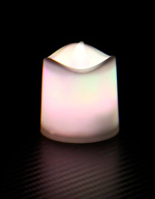 Încărcați imaginea în vizualizatorul Galerie, Lumânări pastile electrice fără flacără cu LED 12 buc. colorate Lando - Lando
