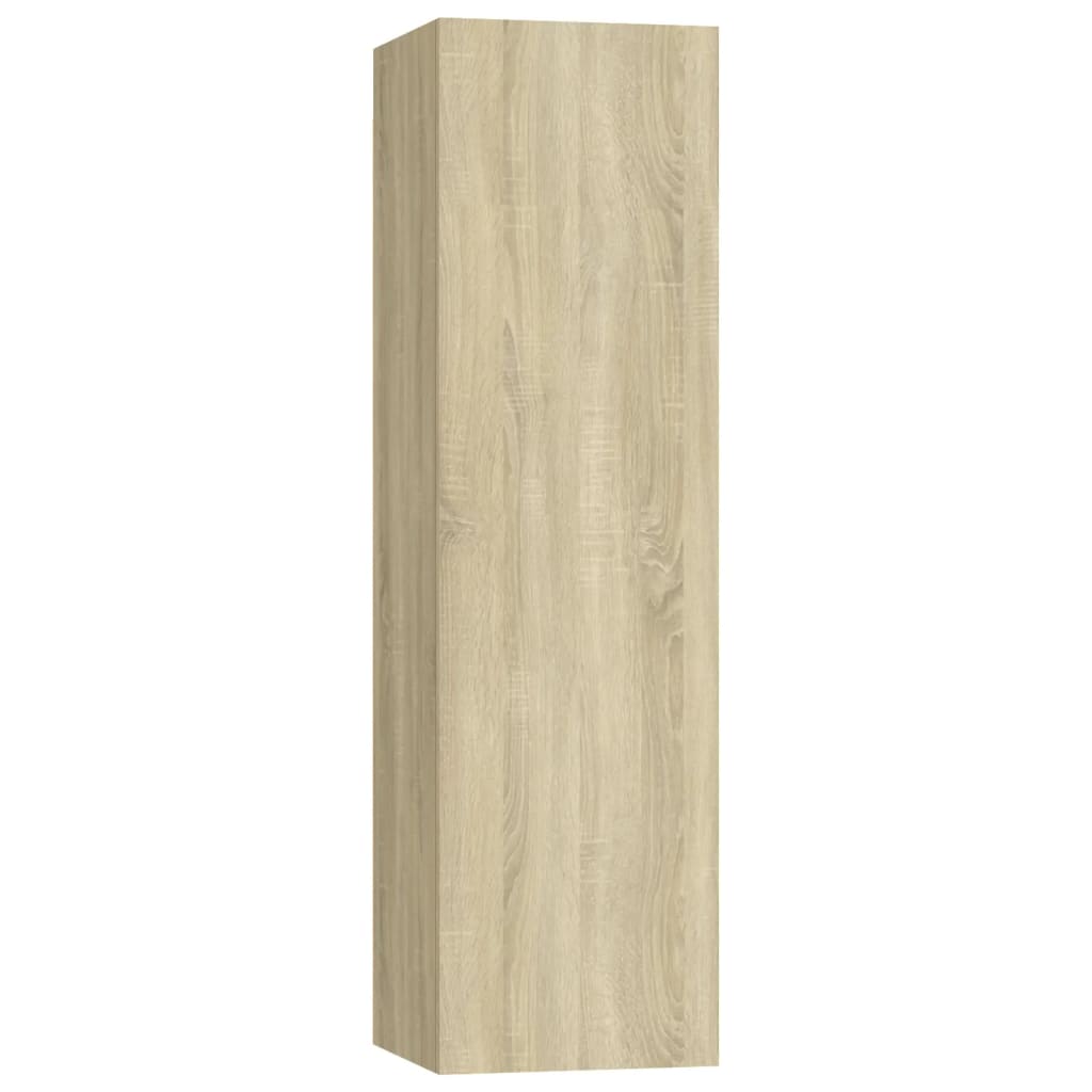 Dulapuri TV 4 buc, stejar Sonoma, 30,5x30x110 cm lemn prelucrat Lando - Lando