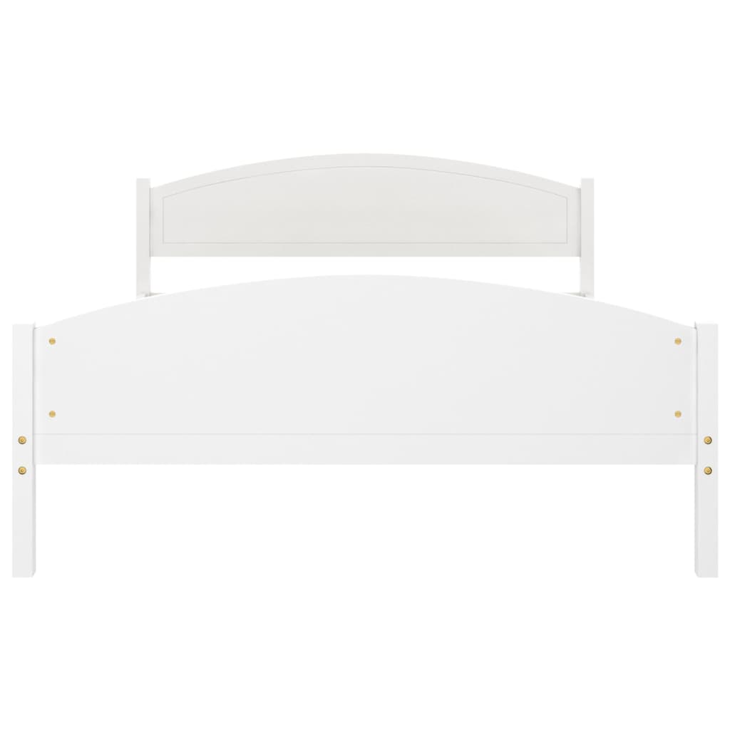 Cadru de pat, alb, 160x200 cm, lemn masiv de pin - Lando