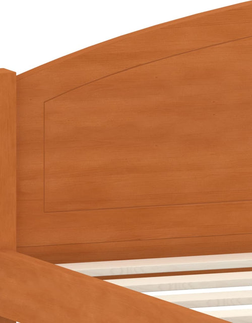 Încărcați imaginea în vizualizatorul Galerie, Cadru de pat, maro miere, 140x200 cm, lemn masiv de pin - Lando
