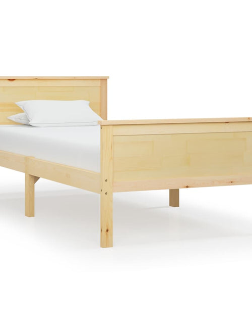 Încărcați imaginea în vizualizatorul Galerie, Cadru de pat, 100x200 cm, lemn masiv de pin - Lando
