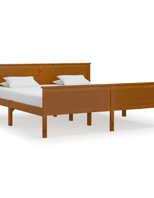Încărcați imaginea în vizualizatorul Galerie, Cadru de pat, maro miere, 180x200 cm, lemn masiv de pin - Lando
