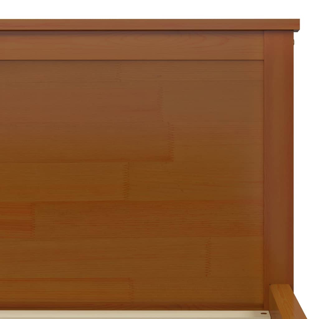 Cadru de pat, maro miere, 180x200 cm, lemn masiv de pin - Lando