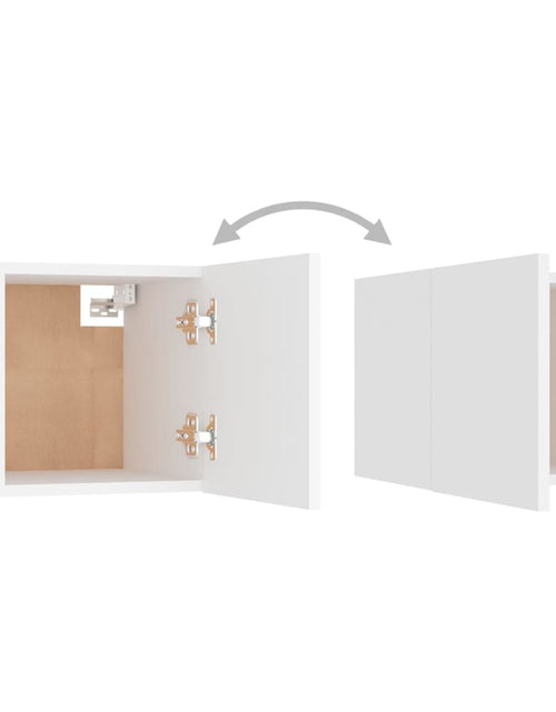 Încărcați imaginea în vizualizatorul Galerie, Noptiere, 2 buc., alb, 30,5x30x30 cm, lemn prelucrat - Lando
