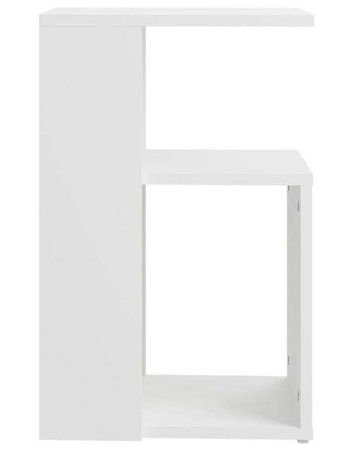 Încărcați imaginea în vizualizatorul Galerie, Masă laterală, alb, 36x30x56 cm, lemn prelucrat Lando - Lando
