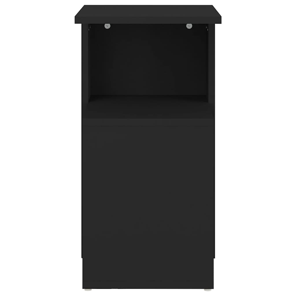 Masă laterală, negru, 36x30x56 cm, PAL - Lando