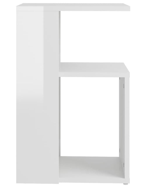 Загрузите изображение в средство просмотра галереи, Masă laterală, alb lucios, 36x30x56 cm, PAL Lando - Lando
