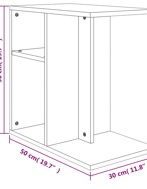 Încărcați imaginea în vizualizatorul Galerie, Masă laterală, stejar sonoma, 50x30x50 cm, PAL Lando - Lando

