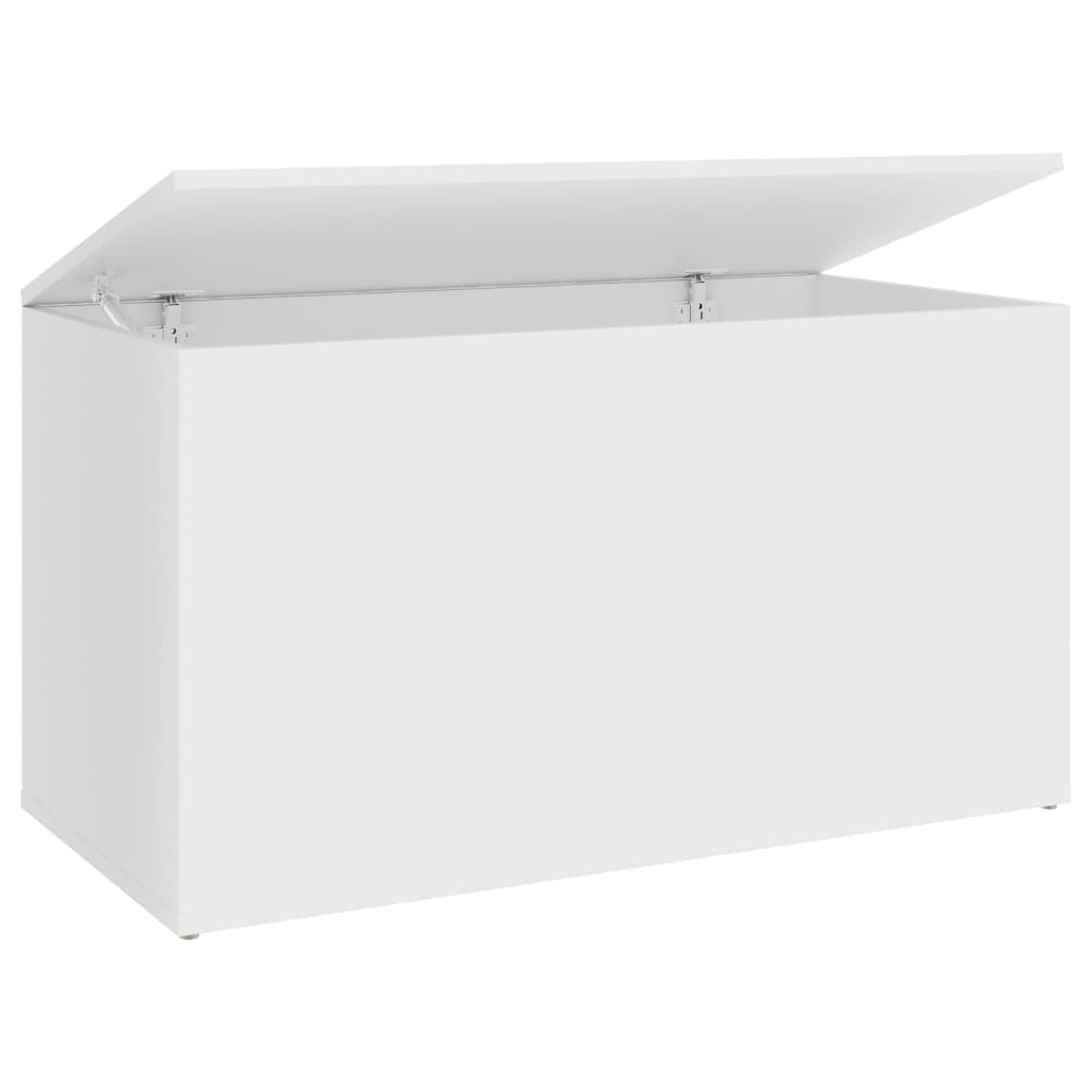 Cufăr de depozitare, alb, 84x42x46 cm, lemn compozit - Lando