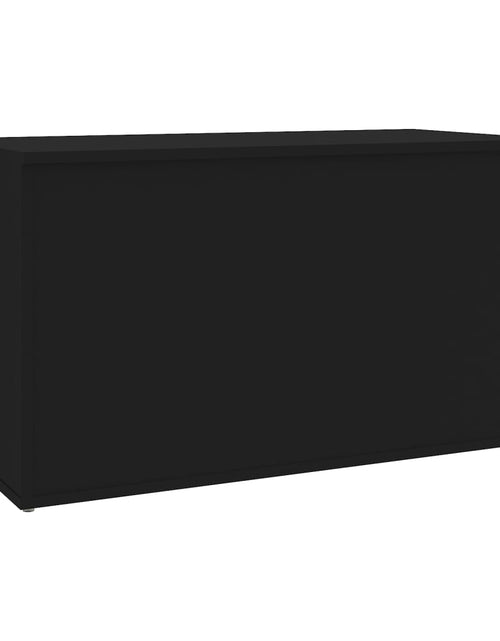 Загрузите изображение в средство просмотра галереи, Cufăr de depozitare, negru, 84x42x46 cm, lemn compozit - Lando
