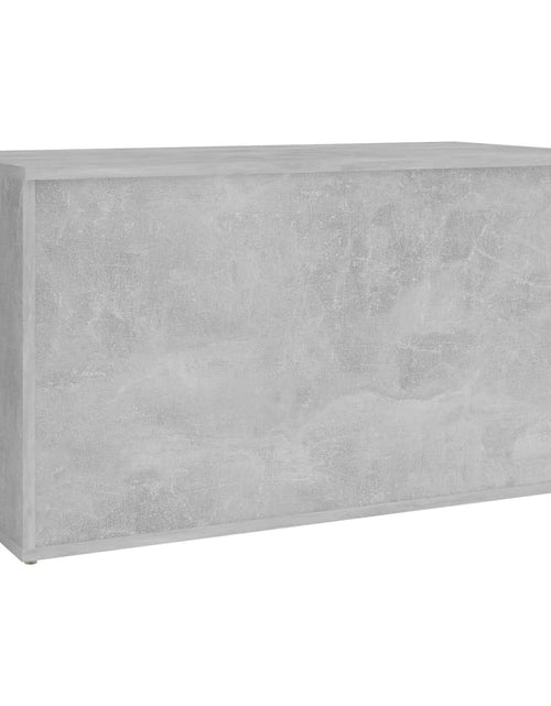 Загрузите изображение в средство просмотра галереи, Cufăr de depozitare, gri beton, 84x42x46 cm, lemn compozit - Lando
