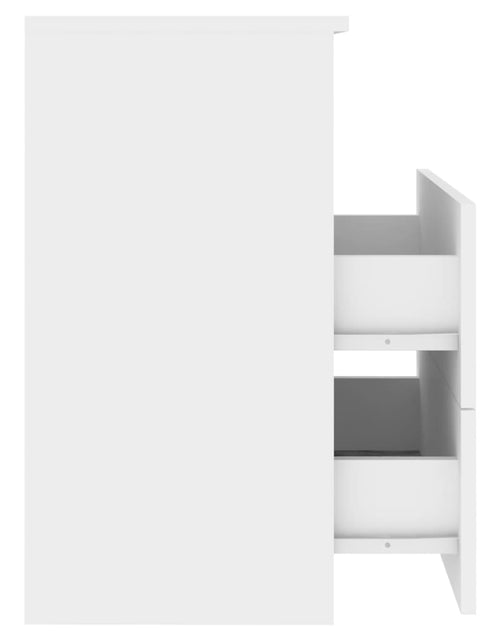 Încărcați imaginea în vizualizatorul Galerie, Noptiere, 2 buc., alb, 50x32x60 cm - Lando
