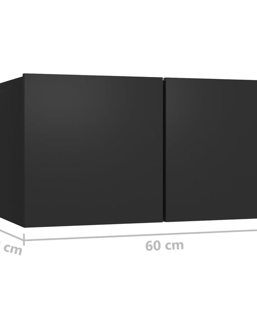 Încărcați imaginea în vizualizatorul Galerie, Dulapuri TV suspendate, 2 buc., negru, 60x30x30 cm Lando - Lando
