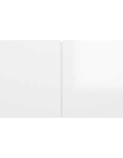 Încărcați imaginea în vizualizatorul Galerie, Dulapuri TV suspendate, 3 buc., alb extralucios, 60x30x30 cm Lando - Lando
