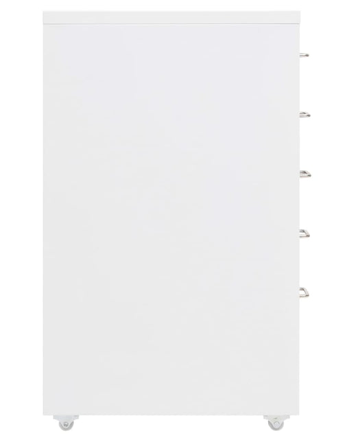 Загрузите изображение в средство просмотра галереи, Fișet mobil, alb, 28x41x69 cm, metal - Lando
