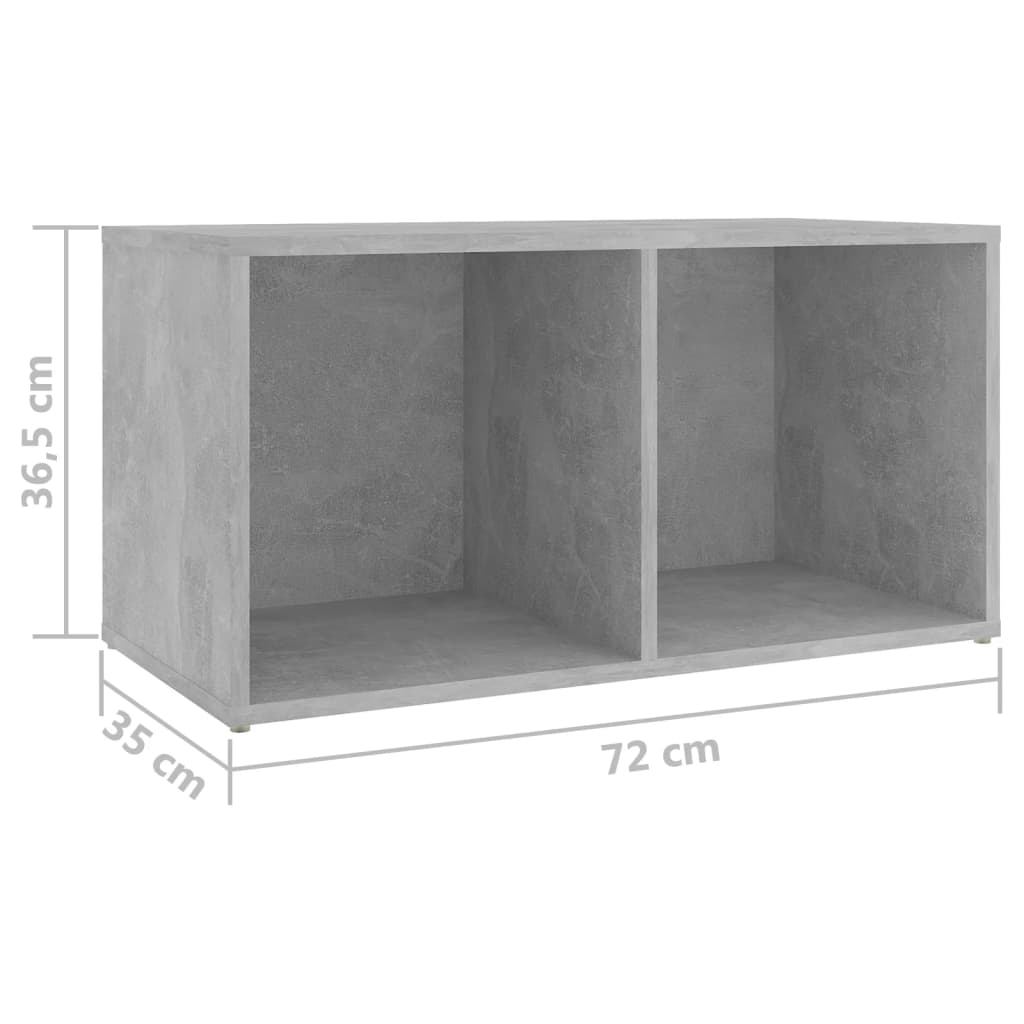 Dulapuri TV 2 buc gri beton, 72x35x36,5 cm lemn prelucrat - Lando