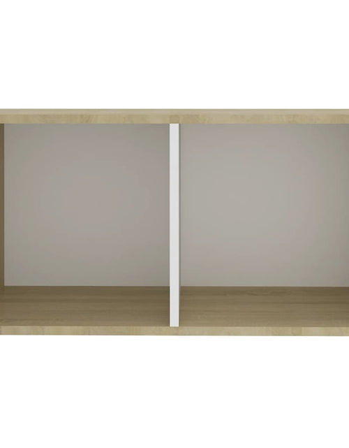Загрузите изображение в средство просмотра галереи, Dulap TV 2 buc alb/stejar Sonoma 72x35x36,5 cm, lemn prelucrat - Lando
