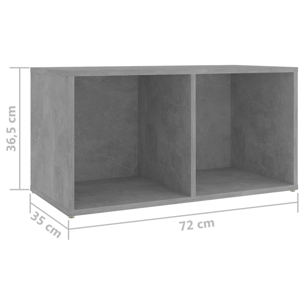 Dulapuri TV 2 buc gri beton, 72x35x36,5 cm lemn prelucrat - Lando