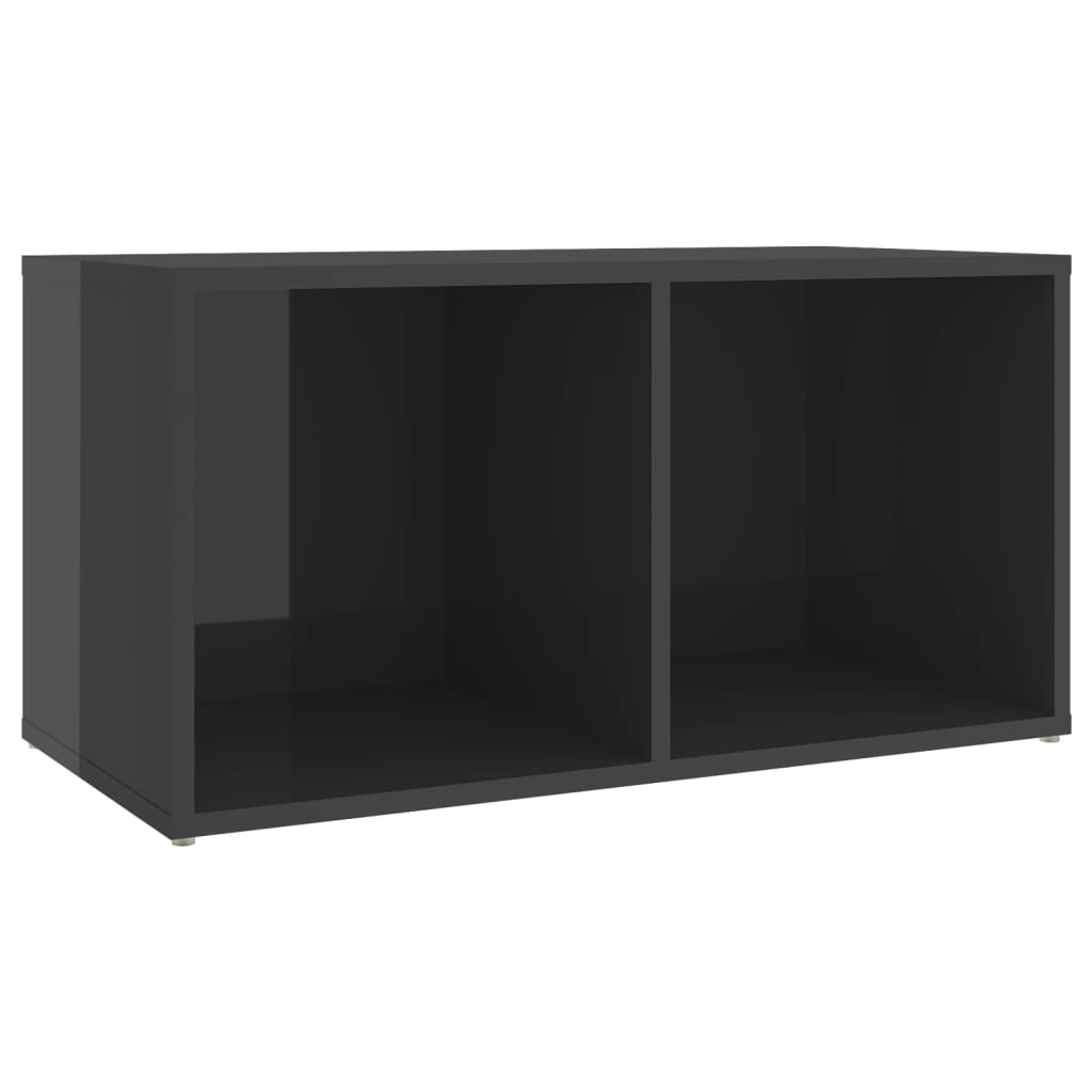 Dulapuri TV 4 buc gri extralucios 72x35x36,5 cm lemn prelucrat Lando - Lando