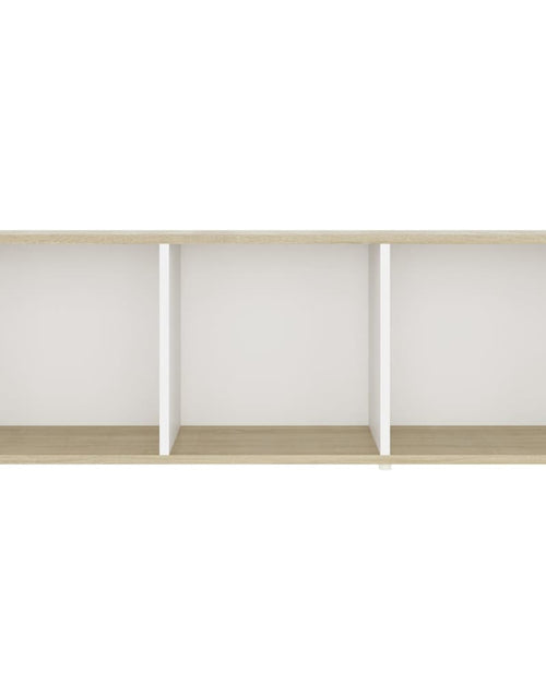Încărcați imaginea în vizualizatorul Galerie, Dulapuri TV 4 buc alb/stejar sonoma 107x35x37 cm lemn prelucrat - Lando
